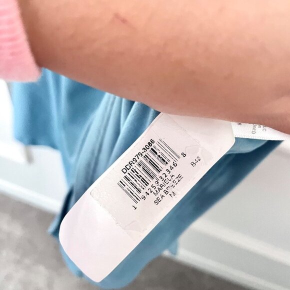 Dress the Population Mariela Cutout Fit & Flare Dress Sea Breeze M - Picture 10 of 10